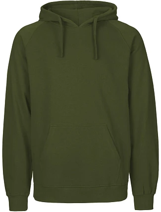 Neutral O 63101 Pánská mikina s kapucí z bio bavlny 77.6311 military