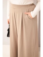 Dámské bavlněné kalhoty Plus Size s širokými nohavicemi a volným střihem fango