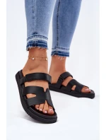 Dámské Pantofle Na Suchý Zip Vinceza 17401 Černé