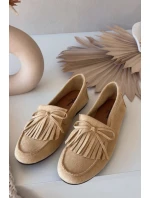Dámské mokasíny s třásněmi Žluté Janelisse