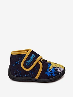 Dětské pantofle na suchý zip Pikachu žluté Shire