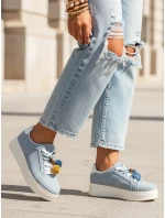 Dámské tenisky na platformě modré FashionStreet ZY1416