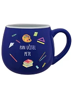 Personalizovaný keramický buclatý hrneček pro paní učitelku/pana učitele (pomůcky)