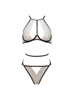 Dámská sexy set Chika Ecru s černou - Passion