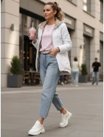 Dámská prošívaná bunda s kapucí bílá FashionStreet TY5545