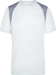 Daiber JN 397 Pánské běžecké tričko 02.0397 white/silver