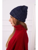 Fleecová čepice Edyta K298 navy blue