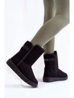 Dámské vysoké boty do sněhu Big Star KK274618 Černe Dámské vysoké boty do sněhu Big Star KK274618 Černe