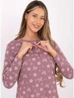 DU KN noční košile FP 101.19 tmavě růžová DU KN noční košile FP 101.19 tmavě růžová