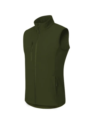Trail softshellová vesta pánská military
