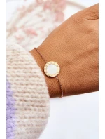 Dámský náramek Celebrity Bílý kruh Růžové zlato