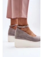 Dámské espadrilky na klíně šedé Malla