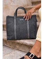 Kabelka na zip typu shopper Big Star RR574072 grafitová