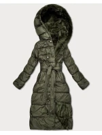 Oboustranná zimní bunda - kožíšek v khaki barvě Minority (P3-6020-22)