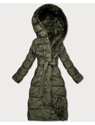 Oboustranná zimní bunda - kožíšek v khaki barvě Minority (P3-6020-22)
