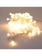 120 VEDL SVĚTLA S DEKORATIVNÍ KOULE TEPLÁ BÍLÁ