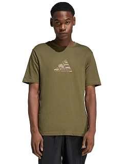 Pánské tričko adidas Camo Explorer Graphic T-shirt olive JZ7502 pánské