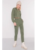 Teplákové kalhoty 15891 khaki