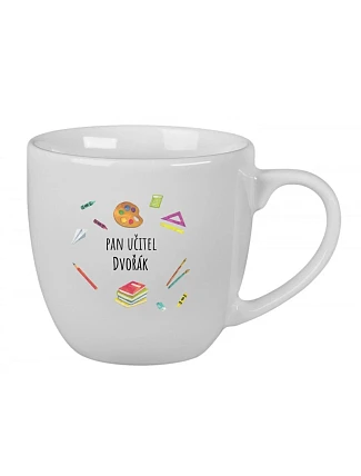 Personalizovaný keramický hrníček 400 ml pro paní učitelku/pana učitele (pomůcky) Personalizovaný keramický hrníček 400 ml pro paní učitelku/pana učitele (pomůcky)