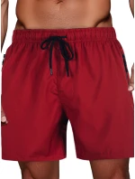 FashionStreet pánské vínové šortky SX2536 FashionStreet pánské vínové šortky SX2536