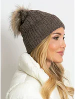 Dámská čepice AT CZ 173501 tmavě hnědá Dámská čepice AT CZ 173501 tmavě hnědá