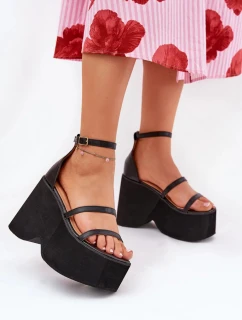 Bota na klínech 2806 černá - Step in style