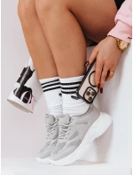 Dámské šedé tenisky RISNA FashionStreet ZY0109 Dámské šedé tenisky RISNA FashionStreet ZY0109