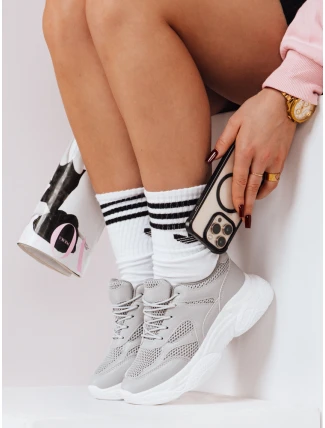 Dámské šedé tenisky RISNA FashionStreet ZY0109 Dámské šedé tenisky RISNA FashionStreet ZY0109