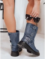 Dámské látkové boty modré FashionStreet ZY1275 Dámské látkové boty modré FashionStreet ZY1275