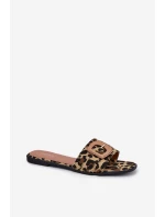 Plné Dámské Pantofle S Ozdobnou Přezkou Leopard Clariola Plné Dámské Pantofle S Ozdobnou Přezkou Leopard Clariola