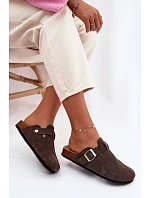 Dámské přezůvky Chodaki Vinceza 101332 Čokoládové