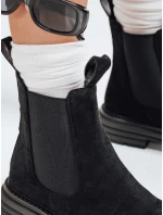 Dámské semišové černé kozačky MADDEN FashionStreet ZY0410