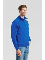Fruit of the Loom Classic Zip-Neck Sweat Mikina s 1/4 zipem 16.2114 heather grey