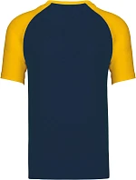 Kariban K 330 Baseballové tričko 20.K330 navy/yellow Kariban K 330 Baseballové tričko 20.K330 navy/yellow