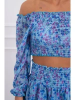 Modrá květinová sada Modrá květinová sada