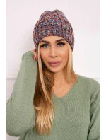 Veselá fleecová čepice K225 červená+modrá