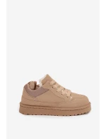 Dámské tenisky s teplou podšívkou Béžové Cyrissa Dámské tenisky s teplou podšívkou Béžové Cyrissa