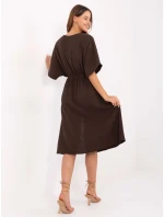 Šaty MI SK 121008.84 tmavě hnědé Šaty MI SK 121008.84 tmavě hnědé