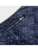 Tmavě modrá prošívaná dámská bunda (RQW-7009)