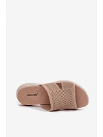 Dámské pantofle Sergio Leone KL064 Béžové