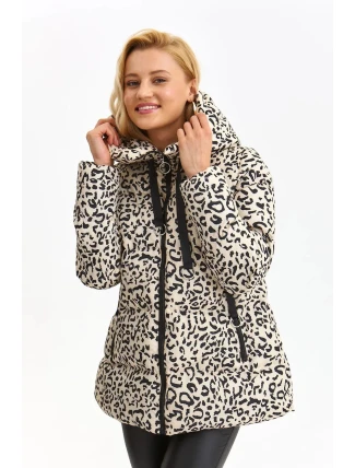 Dámská bunda model 185606 zvířecí vzor - Top Secret Dámská bunda model 185606 zvířecí vzor - Top Secret