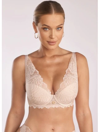 Dámská push-up podprsenka Luna PU-1103 Béžová - Kinga
