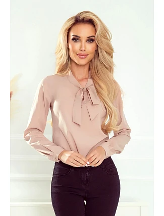 Béžová dámská halenka 140-16 - Numoco Béžová dámská halenka 140-16 - Numoco