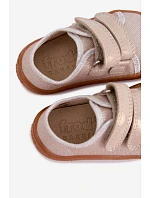 Dětské barefoot pantofle Froddo Canvas G1700440-1 Zlaté Dětské barefoot pantofle Froddo Canvas G1700440-1 Zlaté