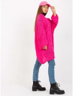 Dámský svetr TW SW BI M2202 fluo růžový Dámský svetr TW SW BI M2202 fluo růžový