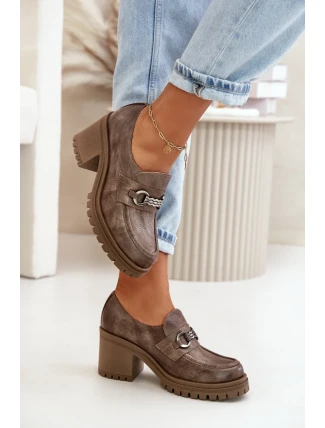 Polobotky na podpatku model 199311 Step in style Polobotky na podpatku model 199311 Step in style