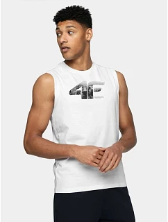 Pánské tričko bez rukávů 4F 4FWSS26TSLEM357-10S