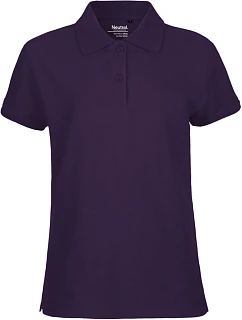 Neutral O 22980 Dámské piqué polo z bio bavlny 77.2280 purple