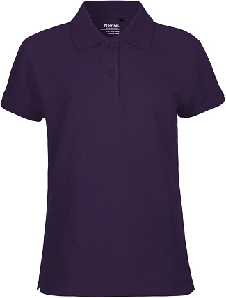Neutral O 22980 Dámské piqué polo z bio bavlny 77.2280 purple