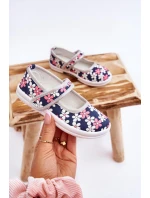 Dětské balerínky v květech námořnických modro-Šedá Noah